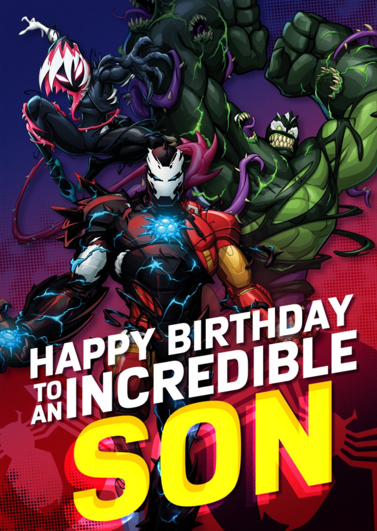 Disney Spider-Man Maximum Venom Happy Birthday To An Incredible Son Card Ecard