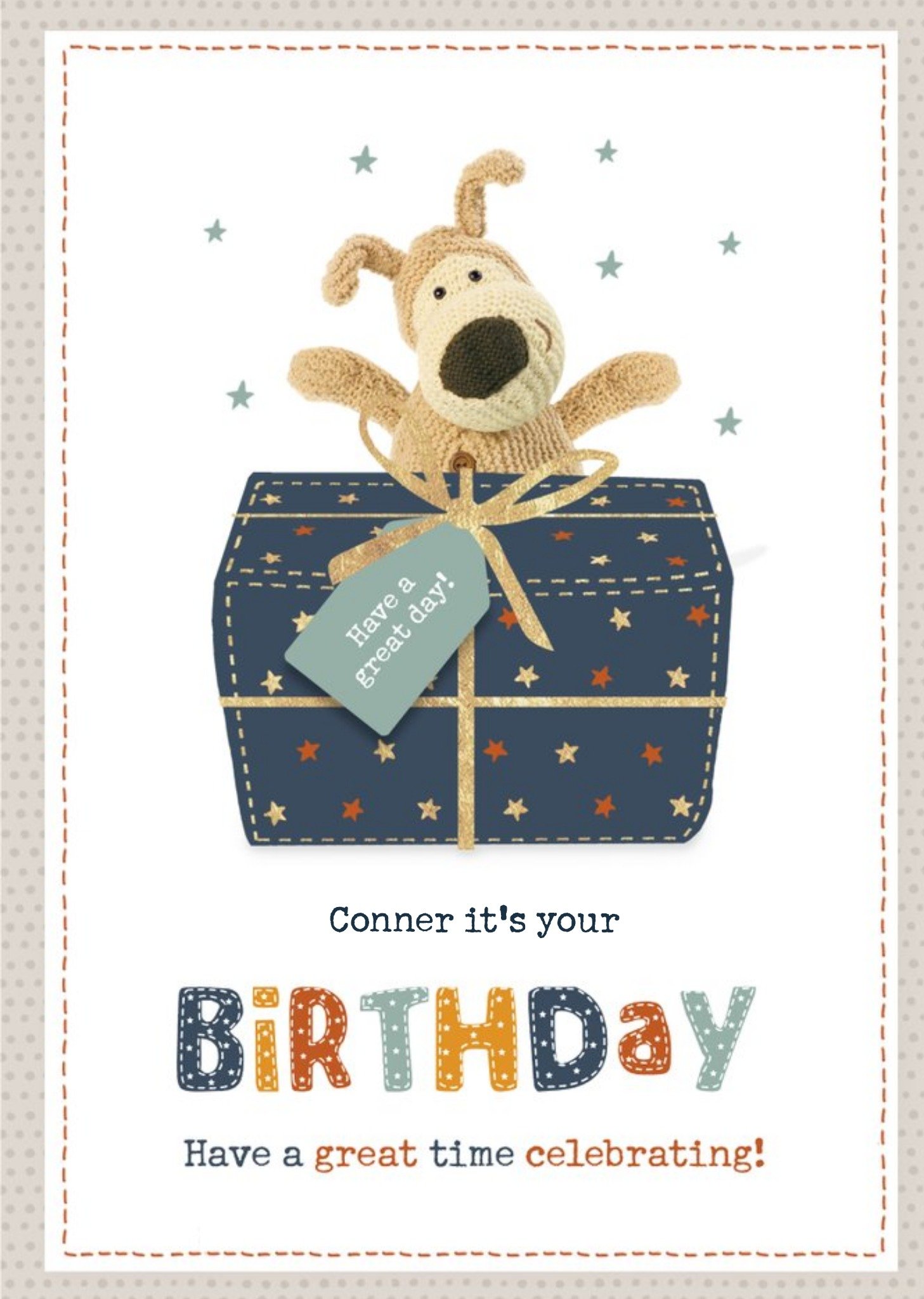 Boofle Have A Great Time Celebrating Birthday Card, Large