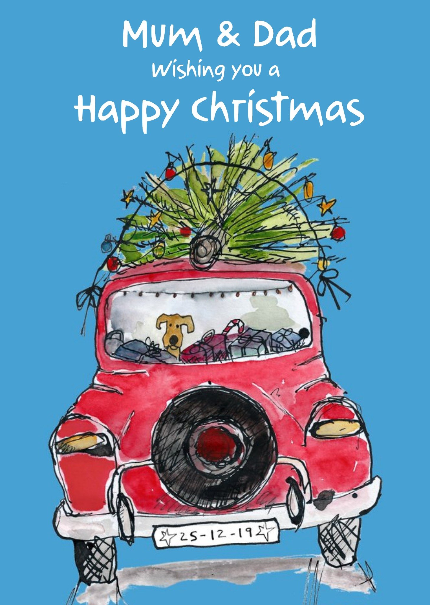 Moonpig Wishing You A Happy Christmas Mum And Dad Christmas Card Ecard