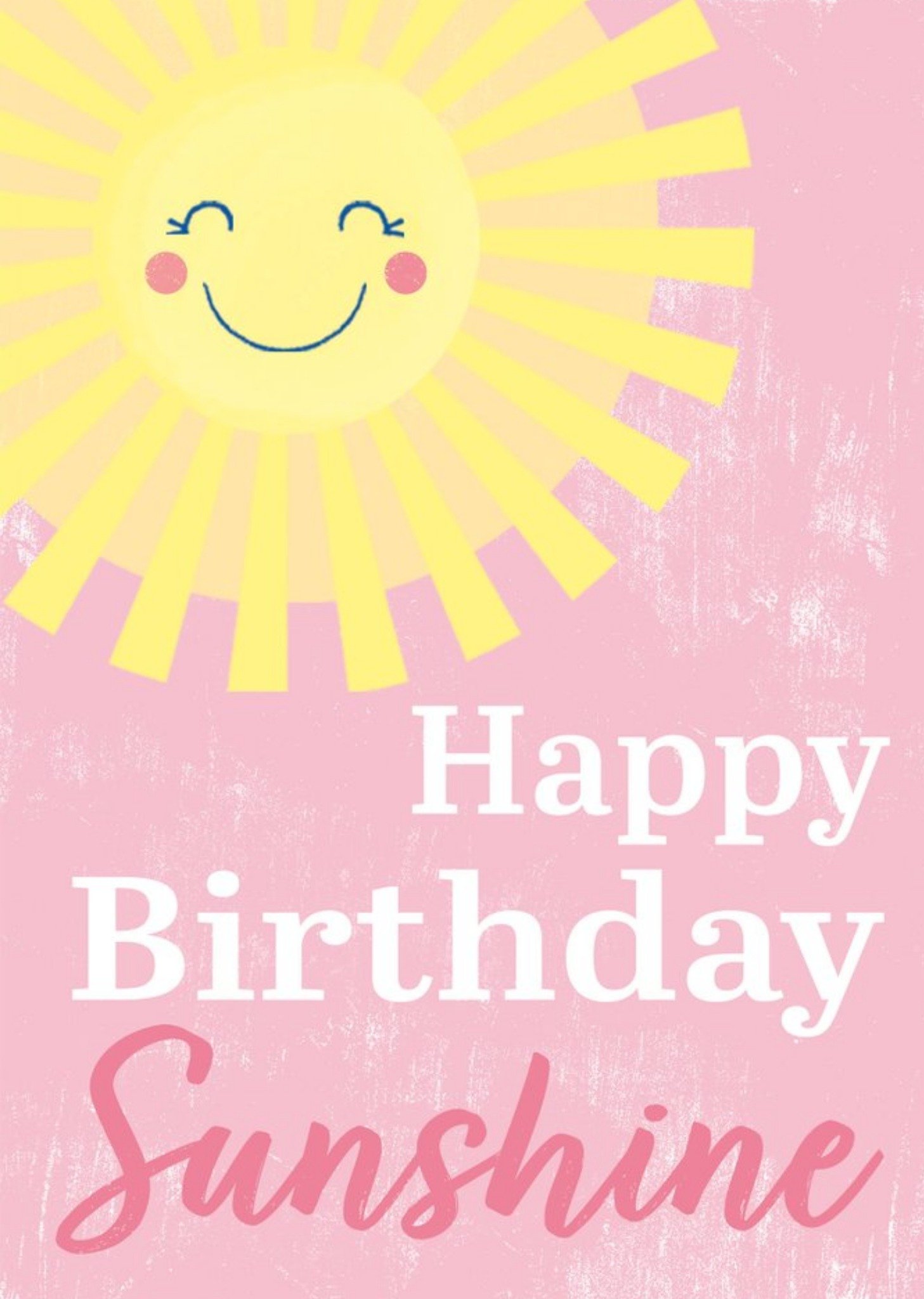 Moonpig Happy Birthday Sunshine Card, Large