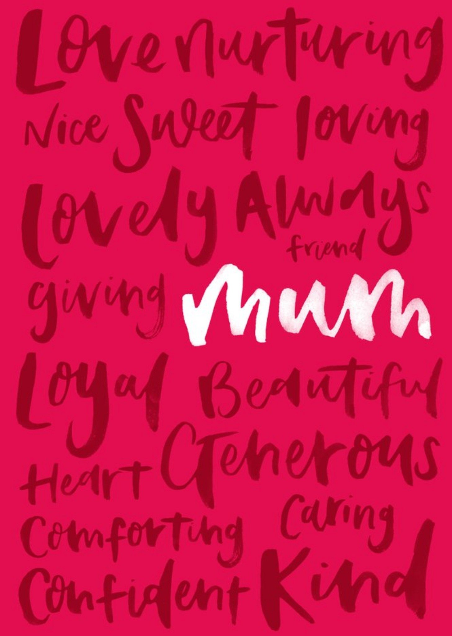 Brushscript Best Descriptions Of Mum Card Ecard