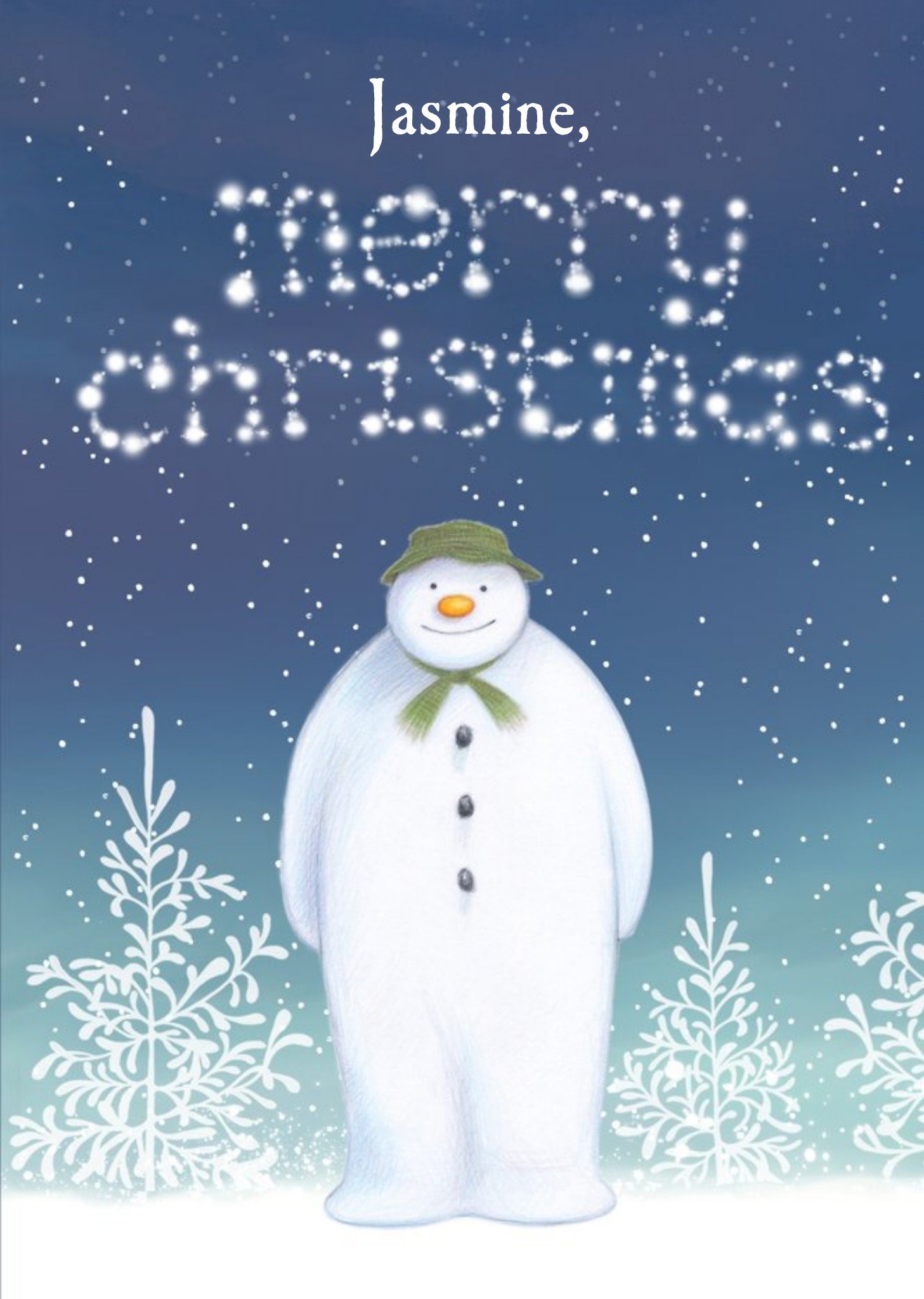 The Snowman Personalised Christmas Card Ecard