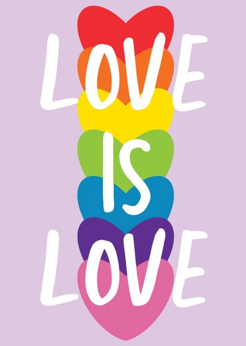 Gabi And Gaby Illustrated Rainbow Hearts Gay Pride Valentines LGBTQ+ Card