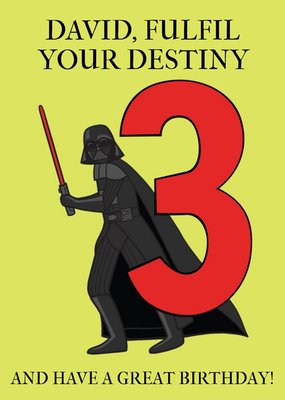 Star Wars Fulfil Your Destiny And Have A Great Birthday Card