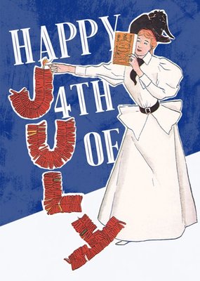 Mary Evans Happy 4th Of July Independence Day Card