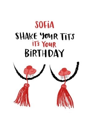 Lucy Maggie Shake Your Tits It's Your Birthday Birthday Card