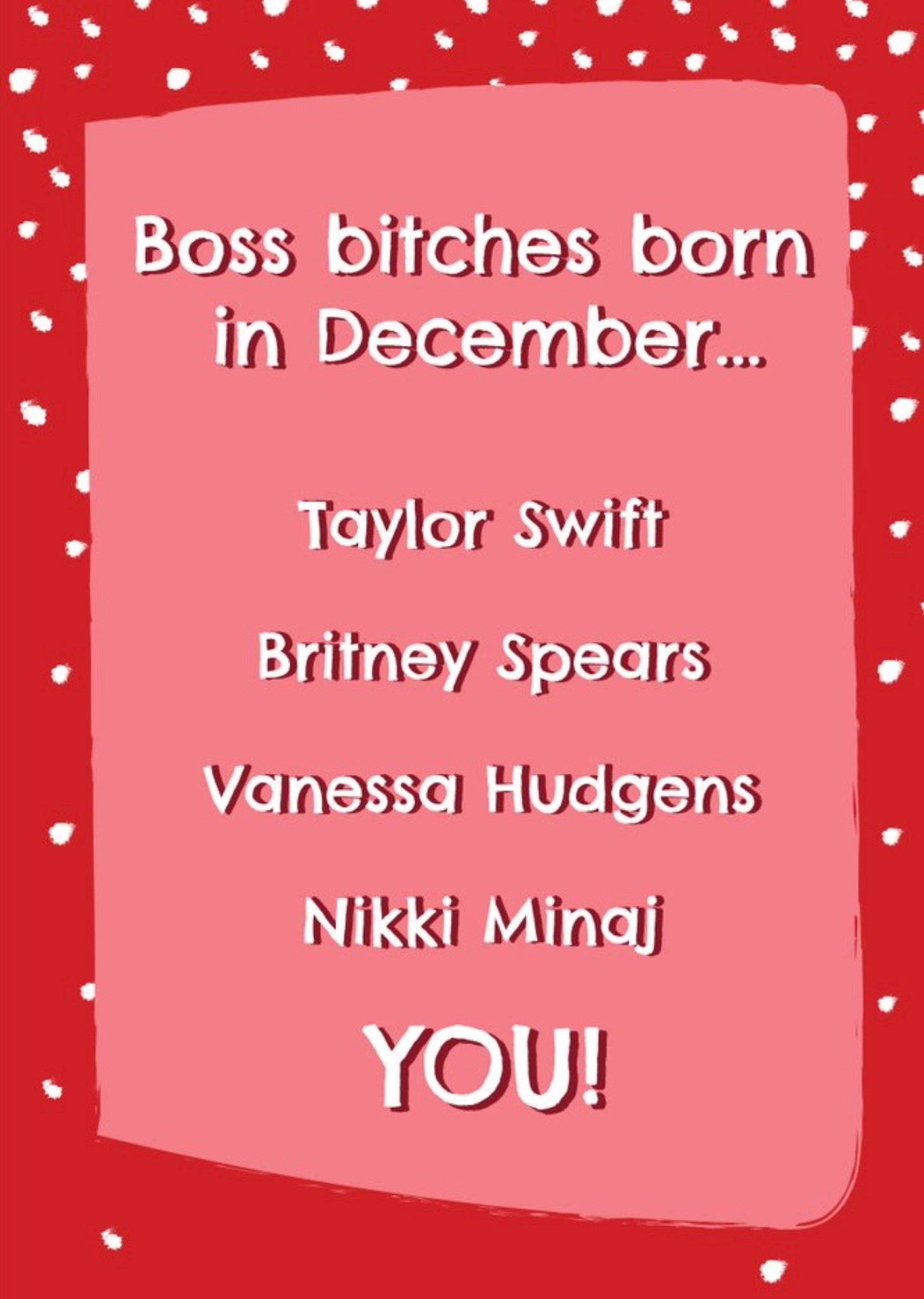 Boss B*tches Born In December Card Ecard