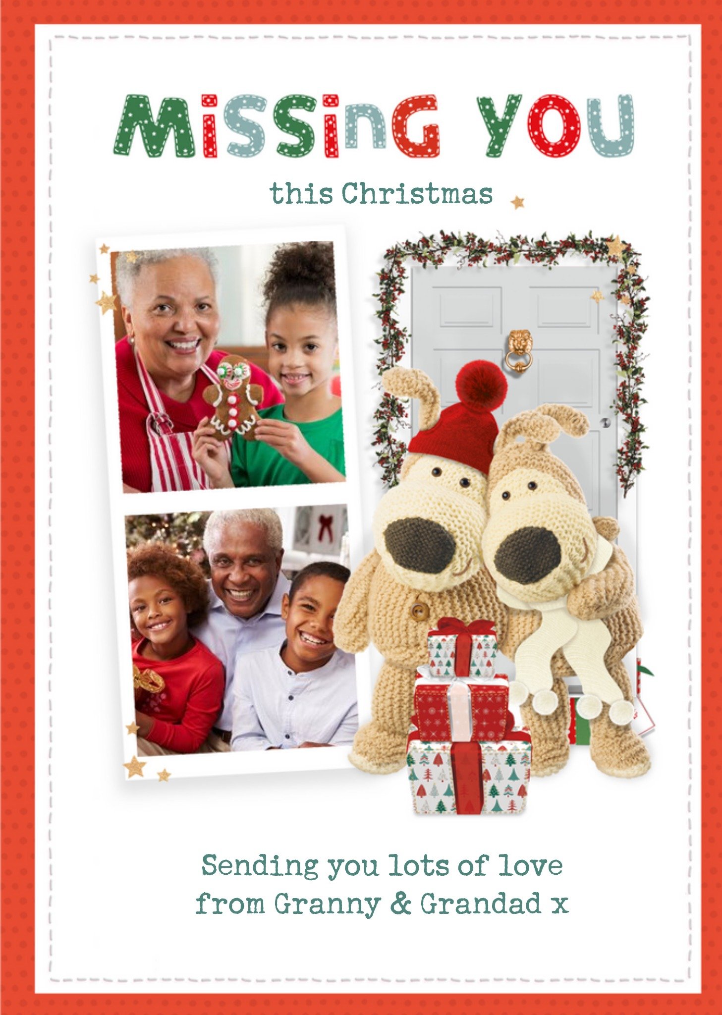 Boofle Missing You Lockdown Social Distance Christmas Card Ecard