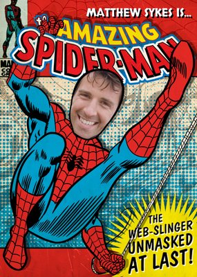 Spiderman Photo Birthday Card