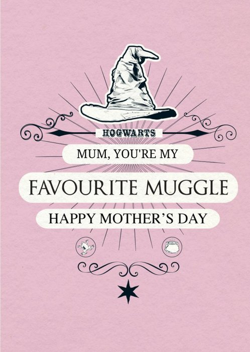 Harry Potter Mum You're My Favourite Muggle Mother's Day Card