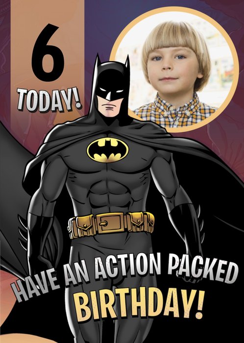 Batman Photo Upload Birthday Card