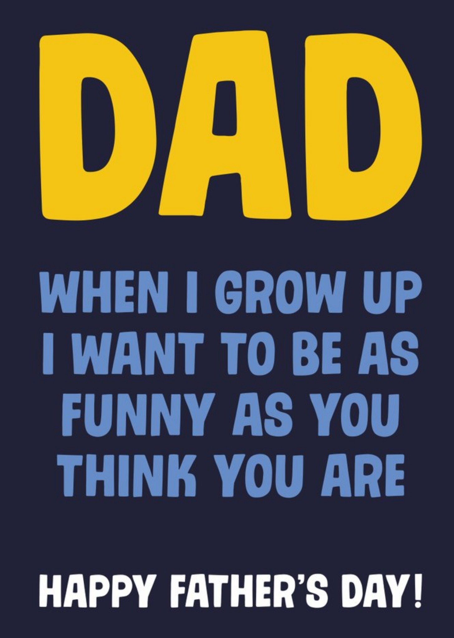 Moonpig Dean Morris Dad Jokes Father's Day Card, Large
