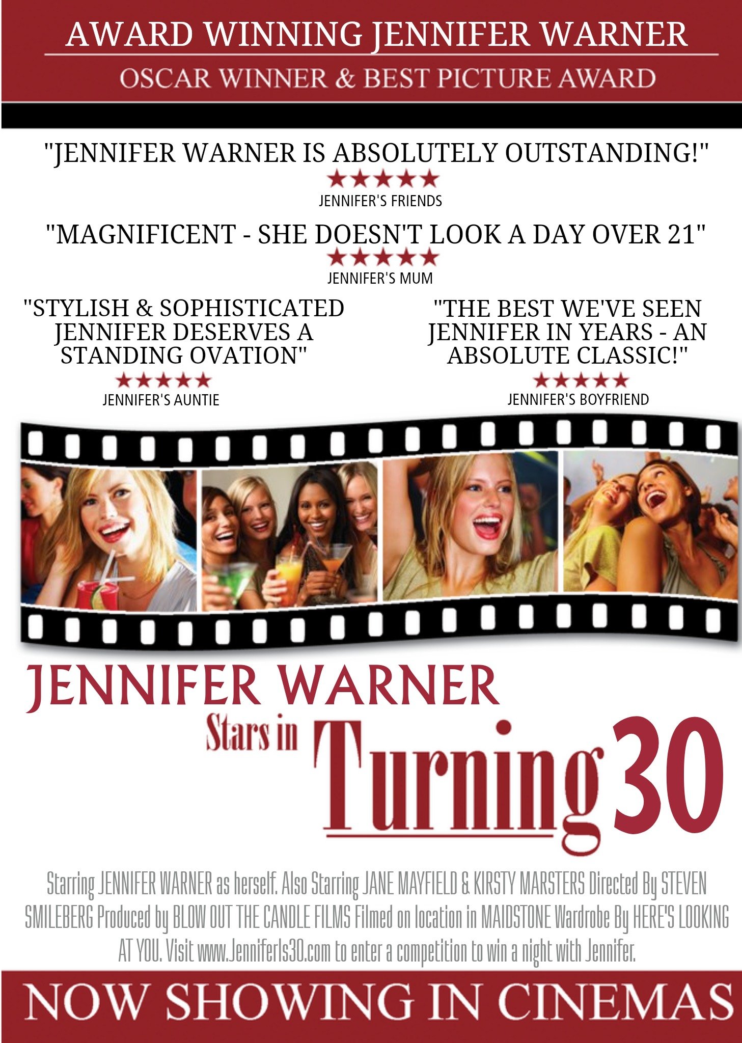 30th Birthday Card - Film Poster Parody Ecard