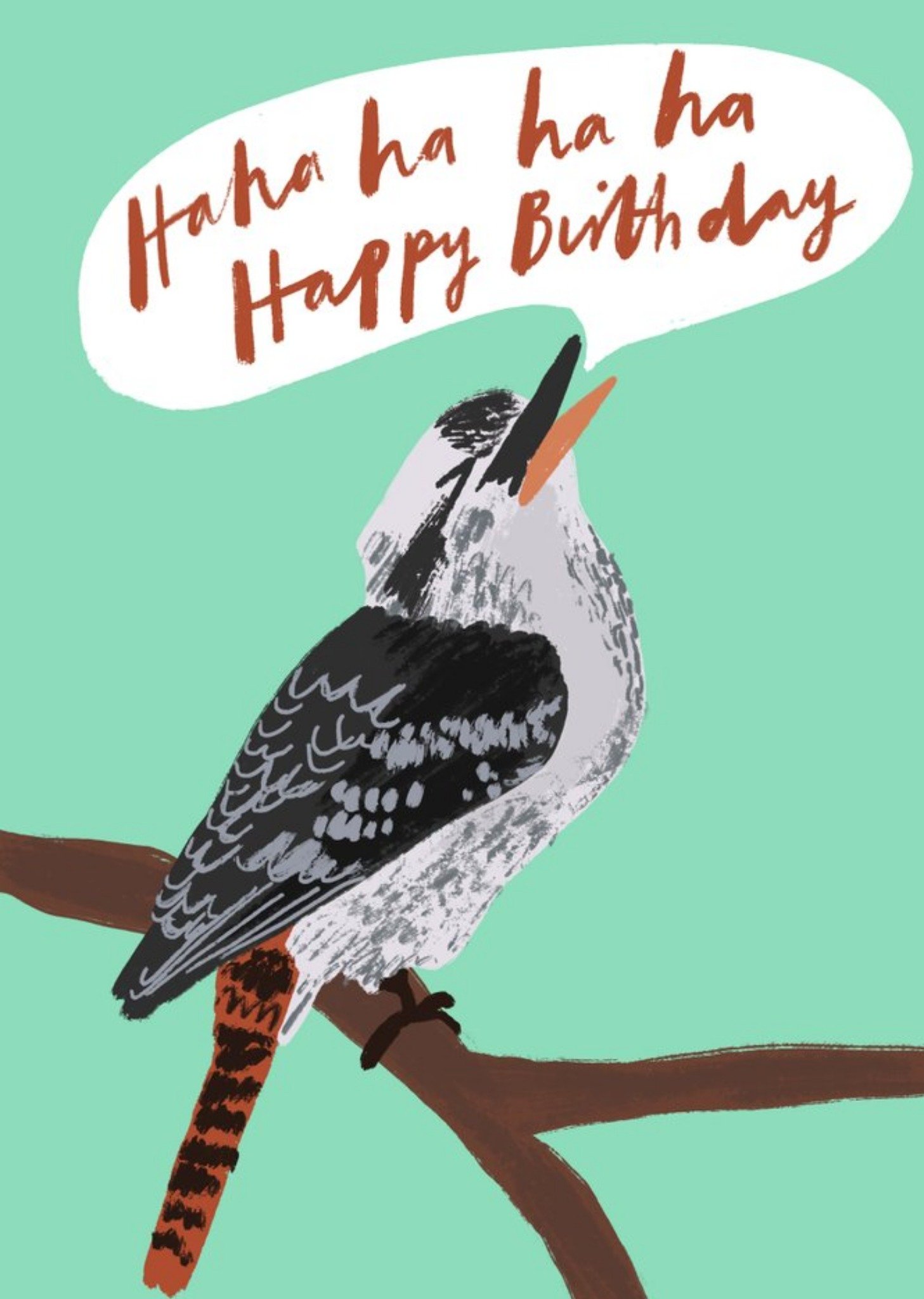 Illustration Of A Kookaburra Birthday Card Ecard