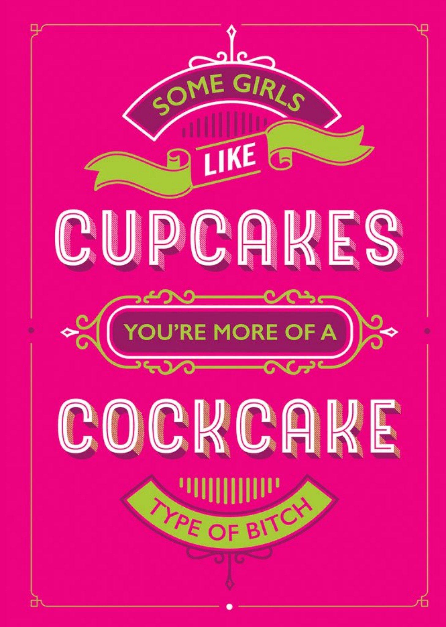 Brainbox Candy Rude Funny Cupcake Cock Card