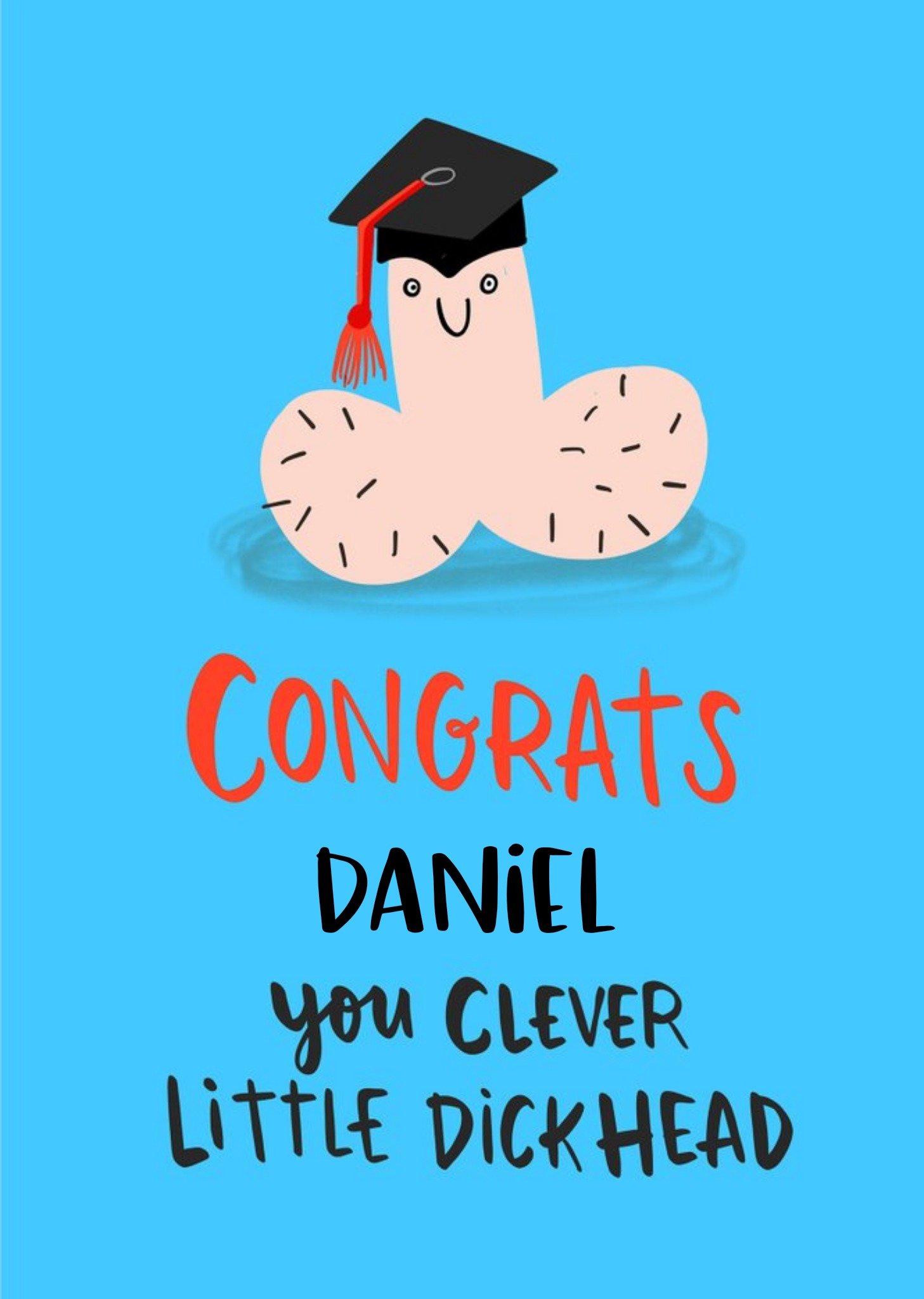 Lucy Maggie Clever Little Dickhead Funny Graduation Card Ecard