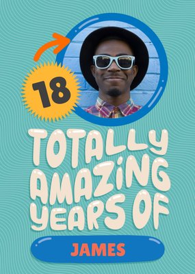 Totally Amazing Years Photo Upload Card
