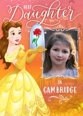 Disney Beauty And The Beast Belle Best Daughter Birthday Card