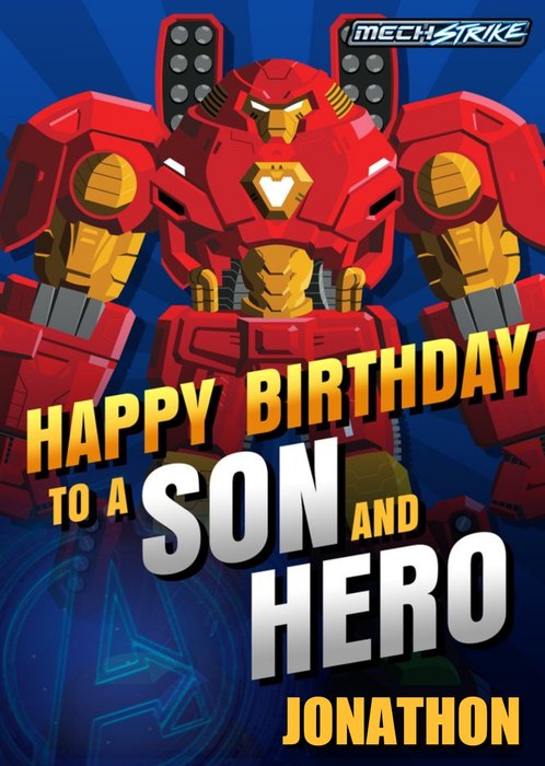 Happy Birthday To A Son And Hero Card
