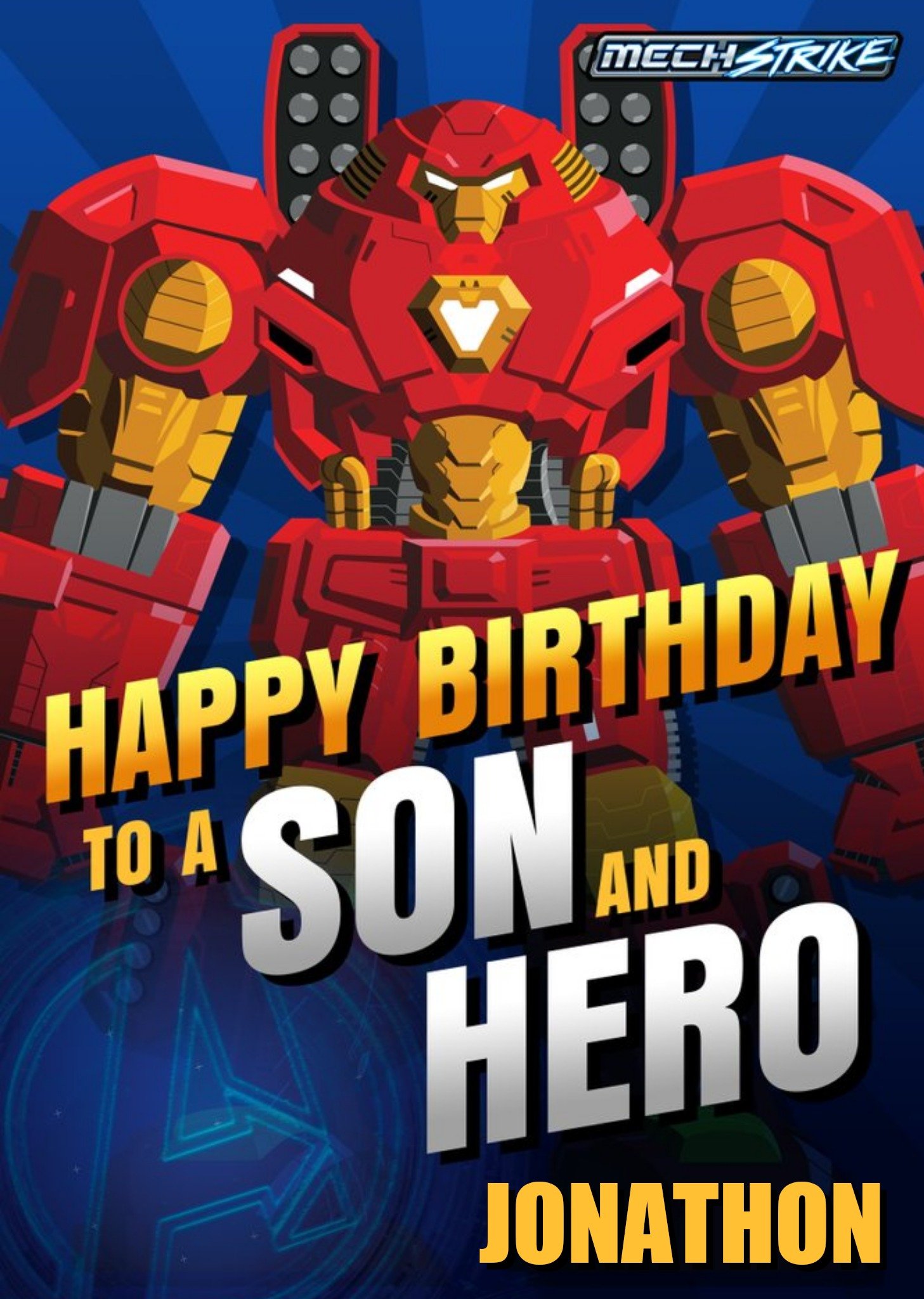 The Avengers Happy Birthday To A Son And Hero Card, Large