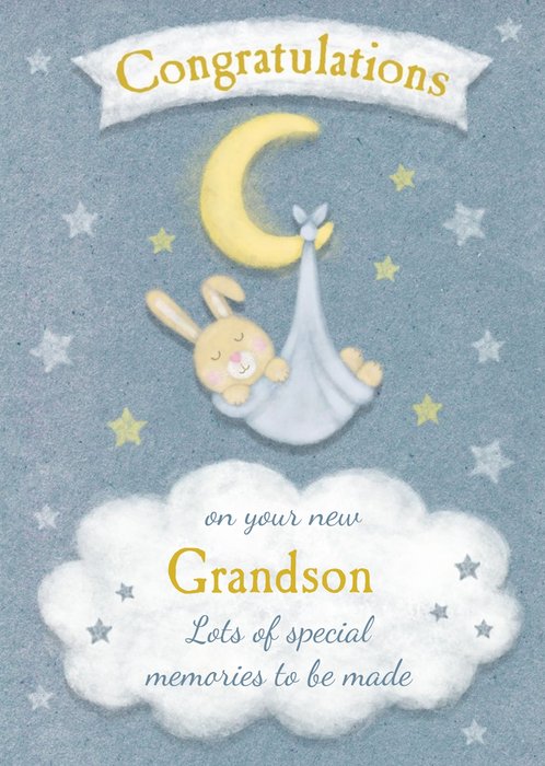 Cute Grandson Card - Congratulations