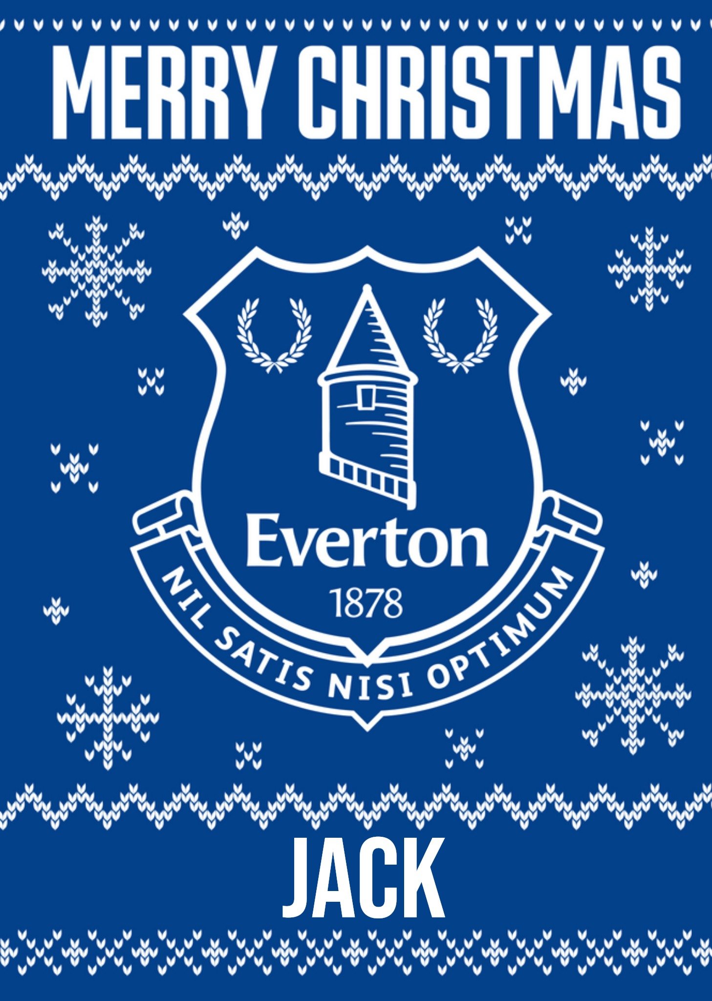 Moonpig Everton Christmas Card, Large
