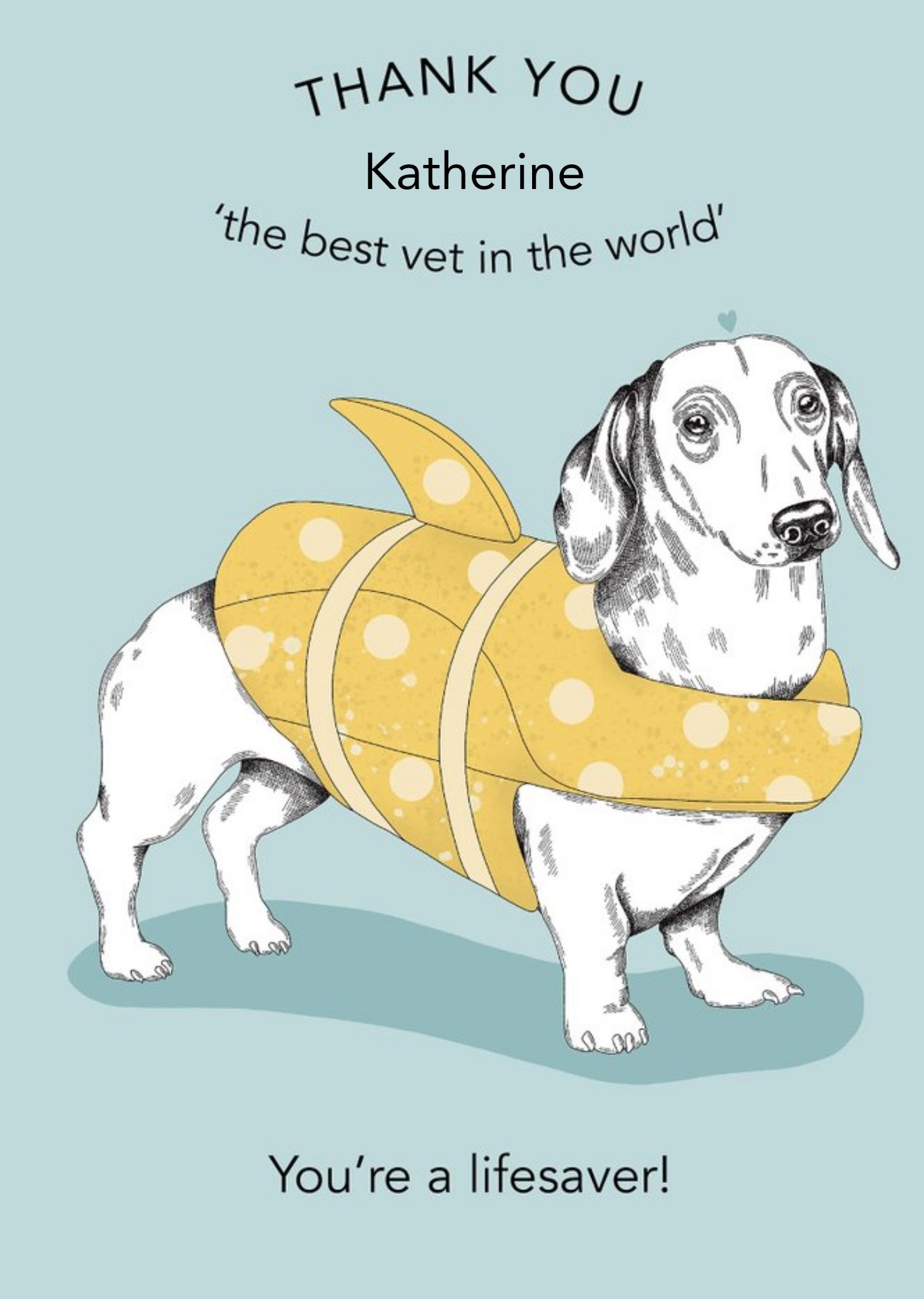 Dotty Dog Art Dogs Thank You From The Dog Vet Card Ecard