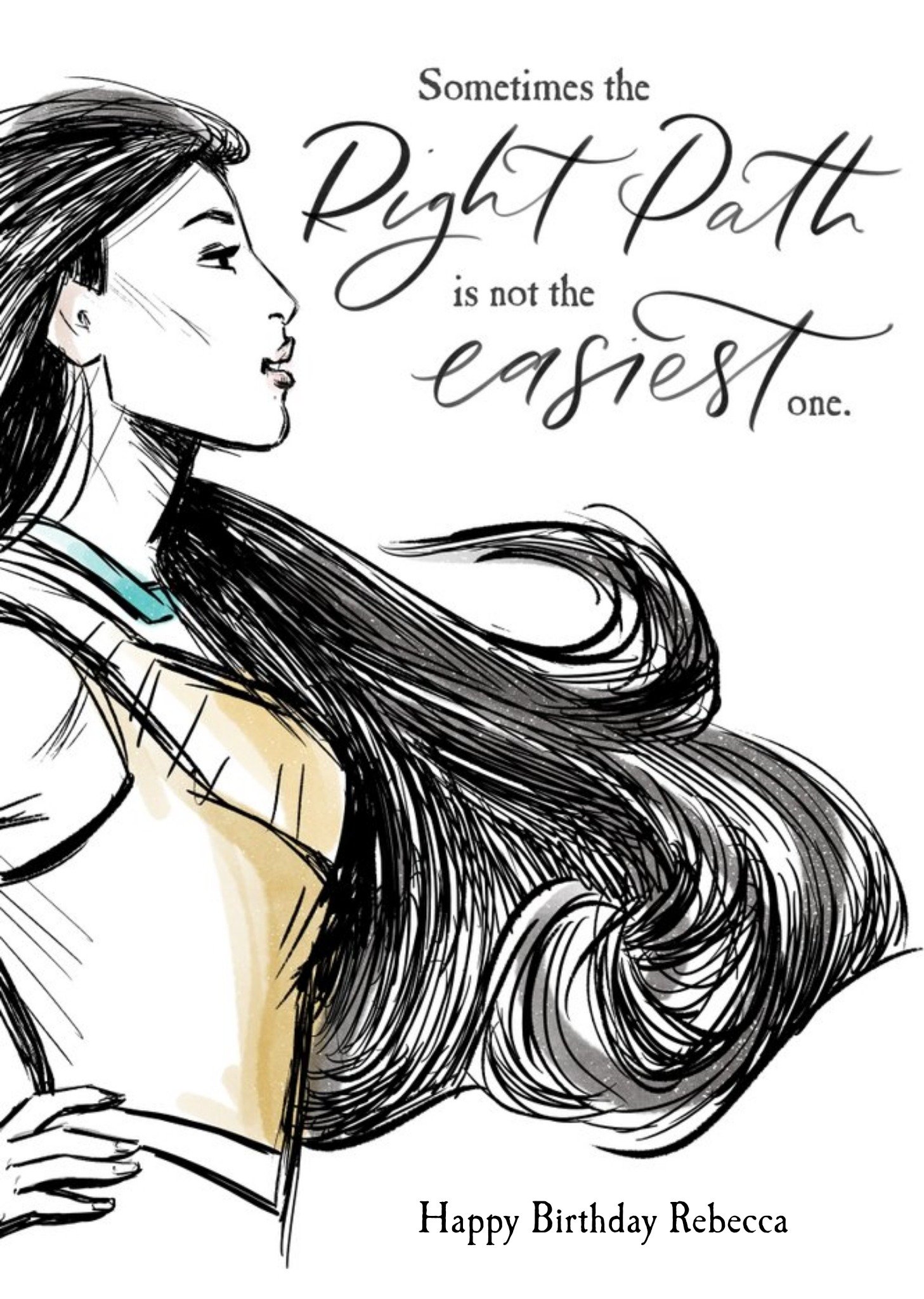 Disney Princesses Disney Princess Pocahontas The Right Path Birthday Card Ecard