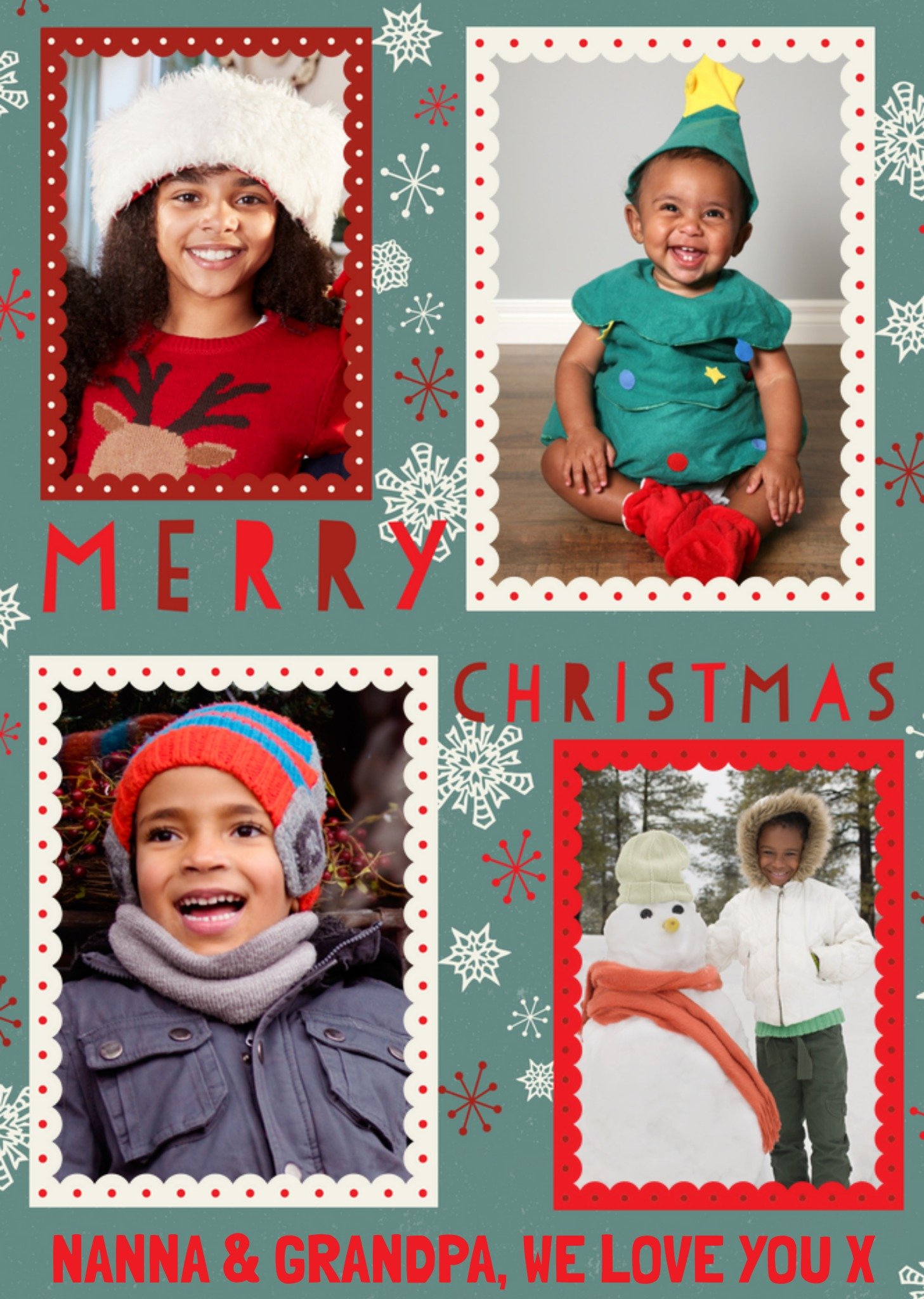 Moonpig Merry Christmas Photo Upload Card Ecard