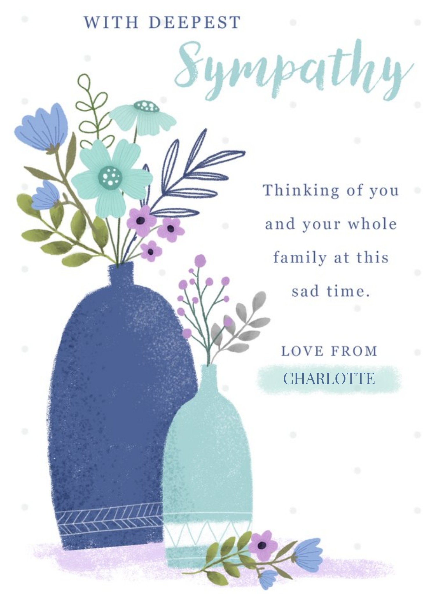 With Deepest Sympathy Floral Card Ecard