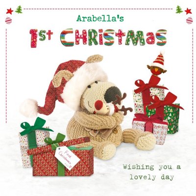 Boofle First Christmas Photo Upload Card