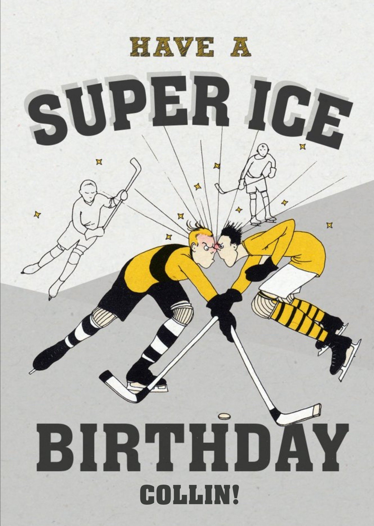 Ice Hockey Birthday Card Ecard