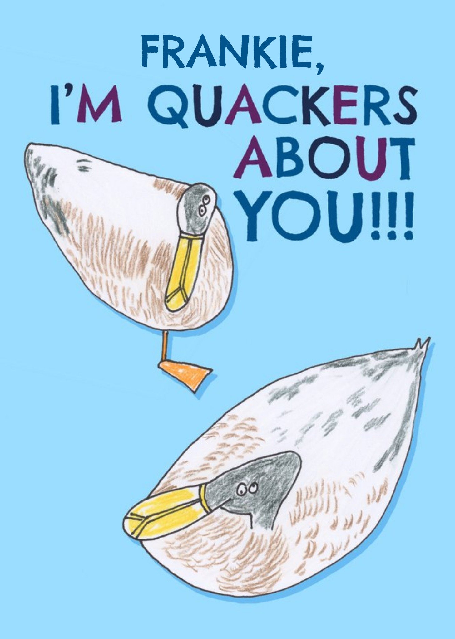 Hercule Van Wolfwinkle I'm Quackers About You Card Ecard