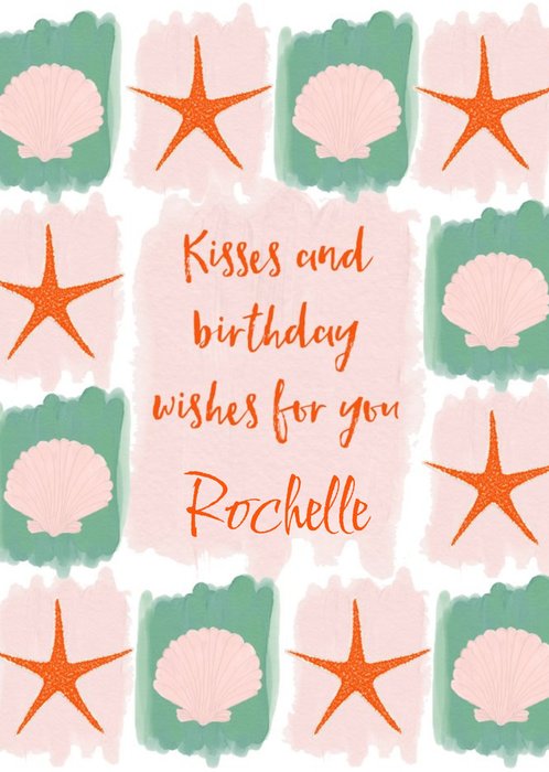 Modern Personalised Kendra Dandy Kisses And Birthday Wishes Card