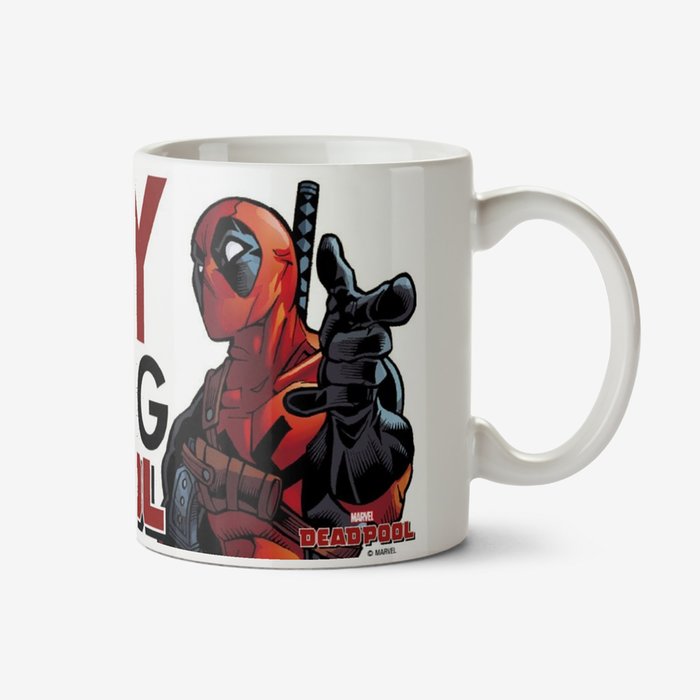 Deadpool Marvel funny humour comedy busy looking deadcool mug