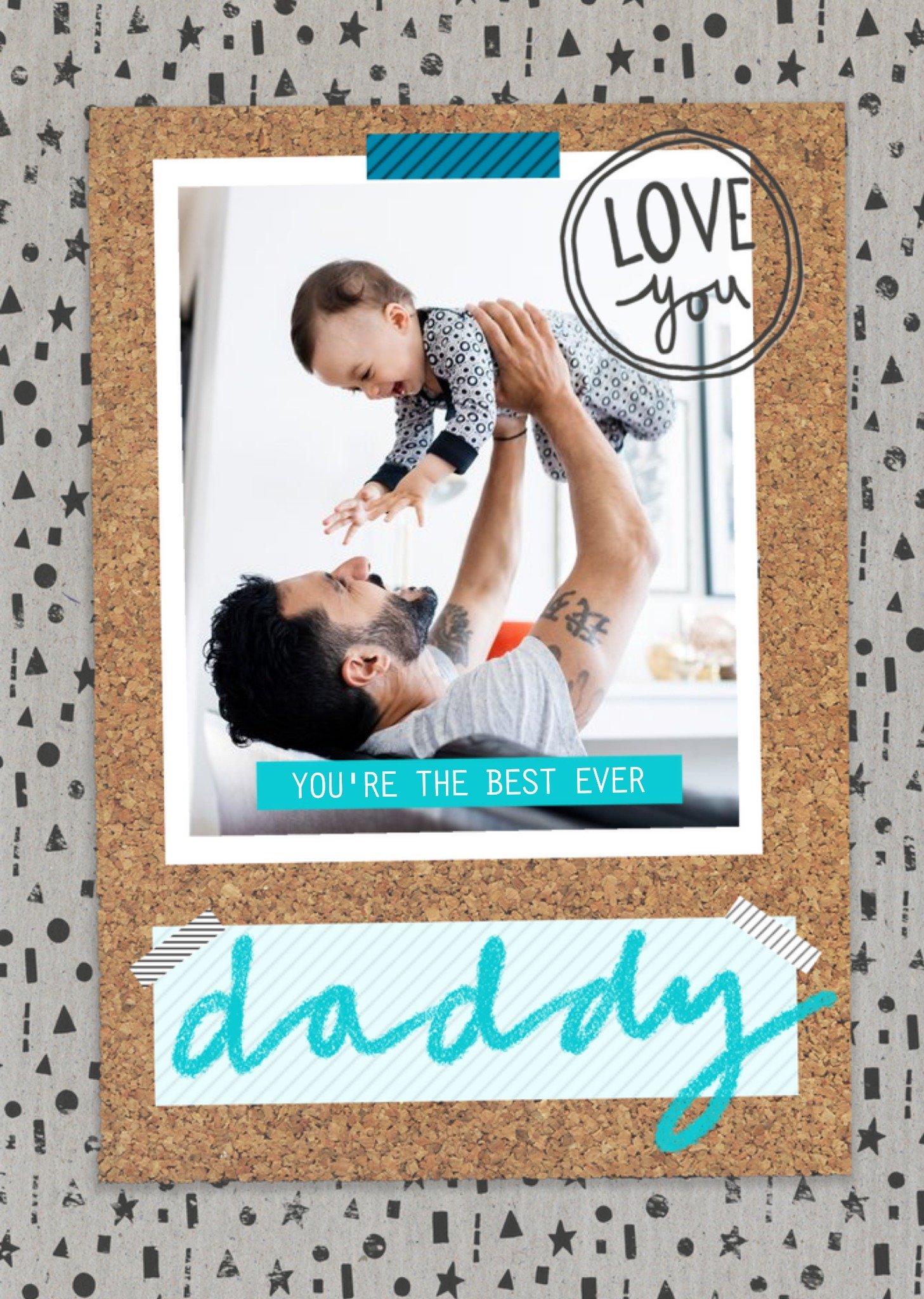 Moonpig You're The Best Ever Daddy Photo Card Ecard