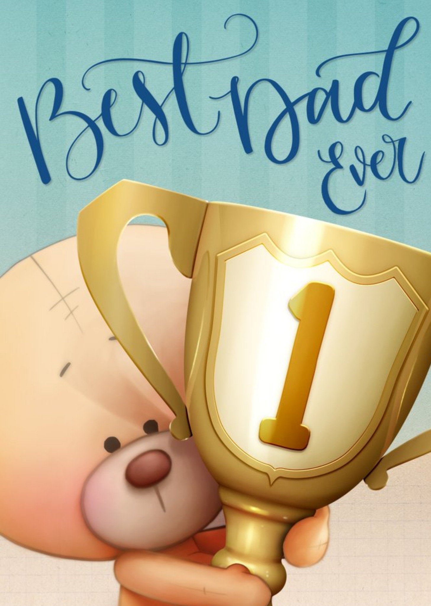 Teddy Best Dad Ever Card Ecard