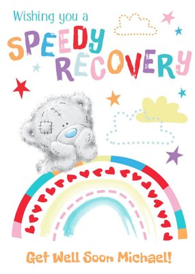 Speedy Recovery Get Well Soon Tatty Teddy Card