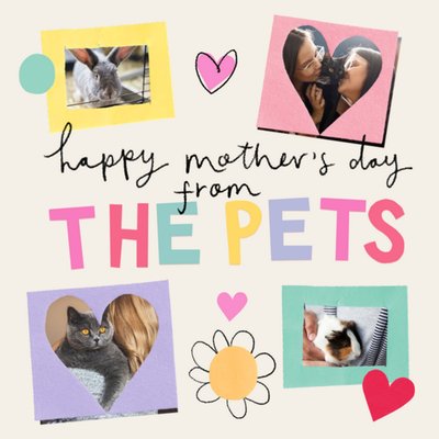 Multi Photo Upload Mother's Day From The Pets Card