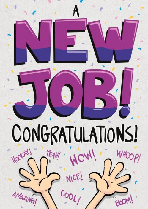 UK Greetings Hanson White New Job Congratulations Card