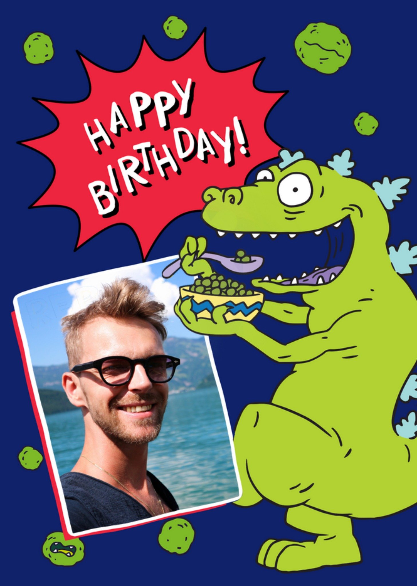 Nickelodeon Rugrats Reptar Photo Upload Card Ecard