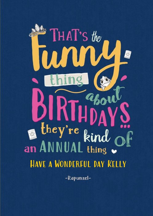 Disney Funny Thing About Birthdays Card