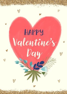 Dalia Clark Design Illustrated Heart Valentine's Day Card