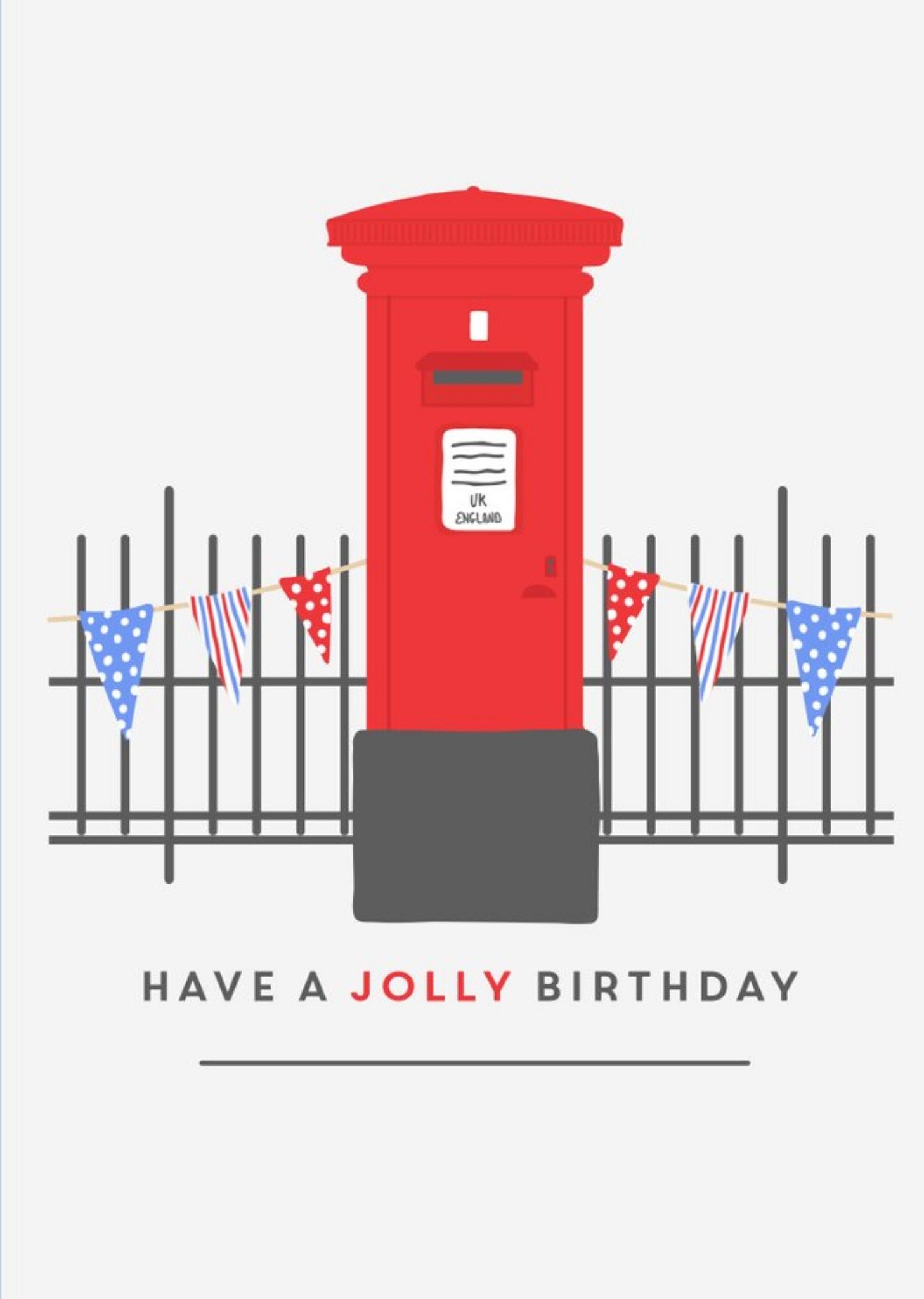 Moonpig Birthday Card - Easy Send - Quick Card - London - Postbox, Large