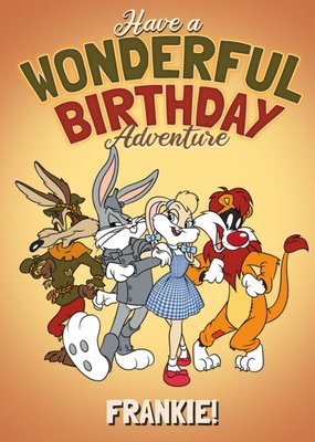 Warner Brothers 100 Have Wonderful Birthday Adventure Card