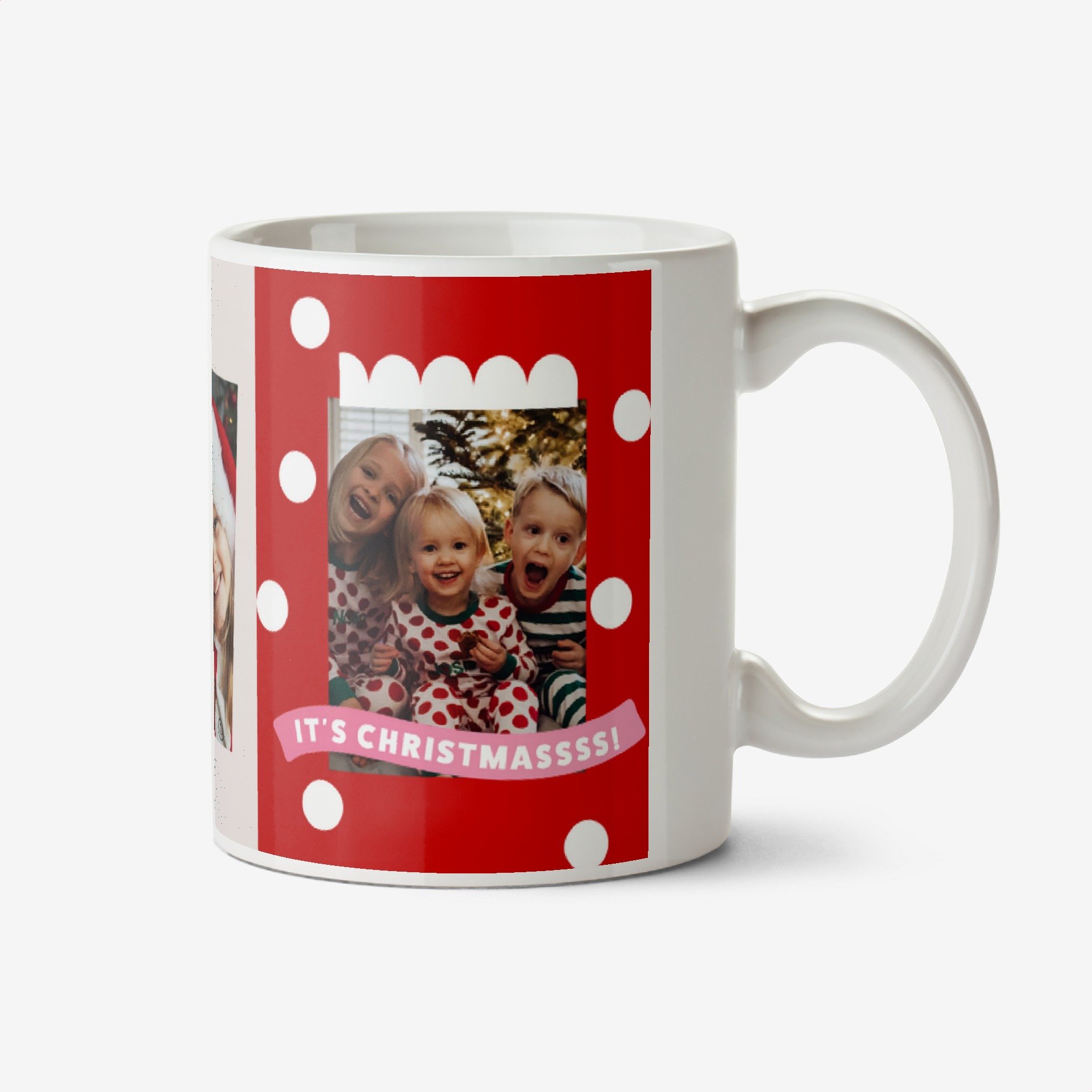 Moonpig Fun And Festive Its Christmassss Illustrated Santa Photo Upload Mug Ceramic Mug