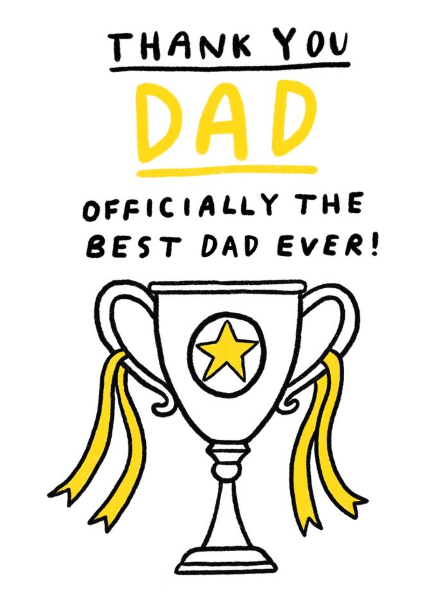 Icially The Best Dad Ever Thank You Card Ecard