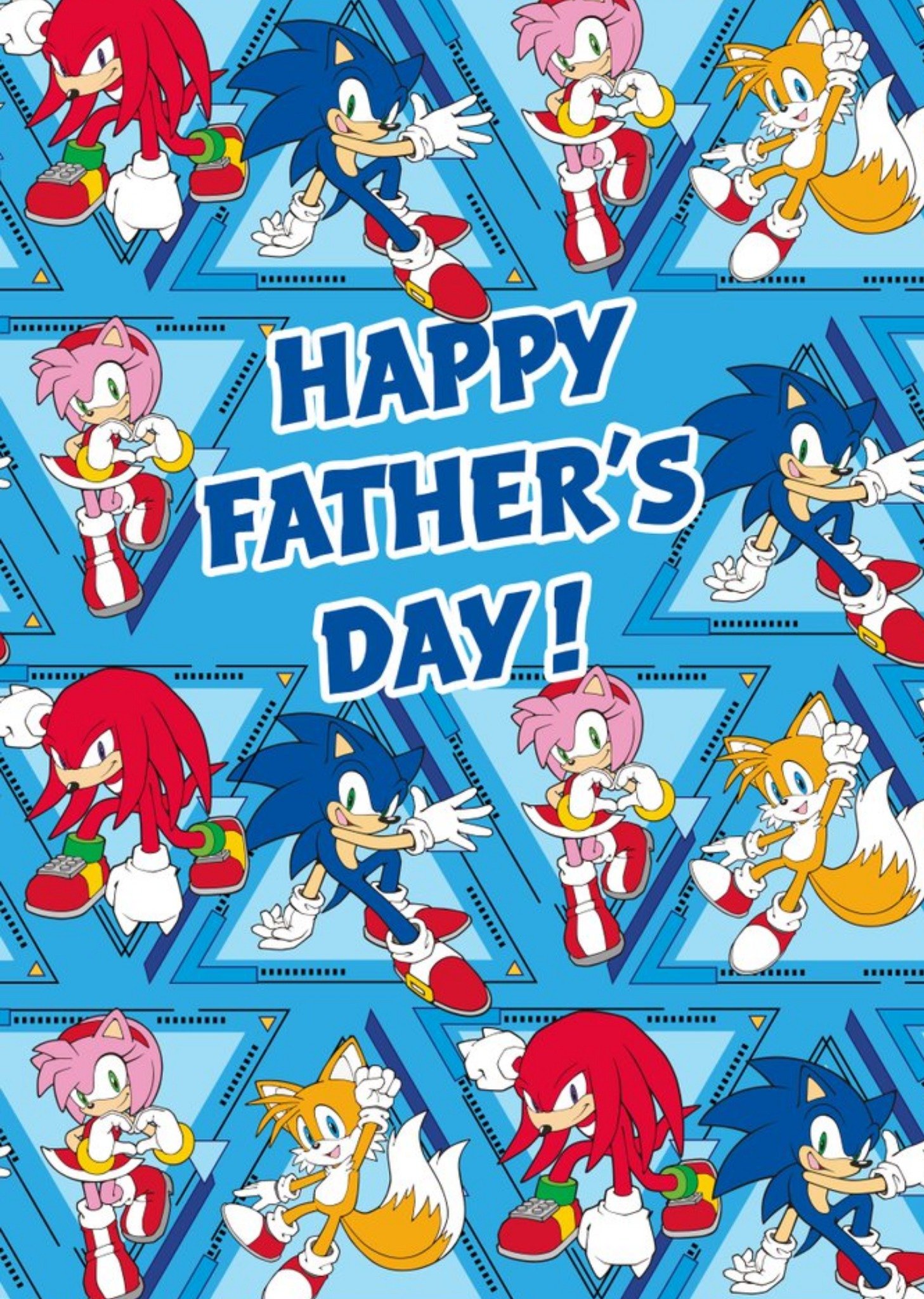 Sega Sonic Characters Father's Day Card Ecard