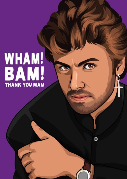 Bam Thank Your Mam Music Spoof Card