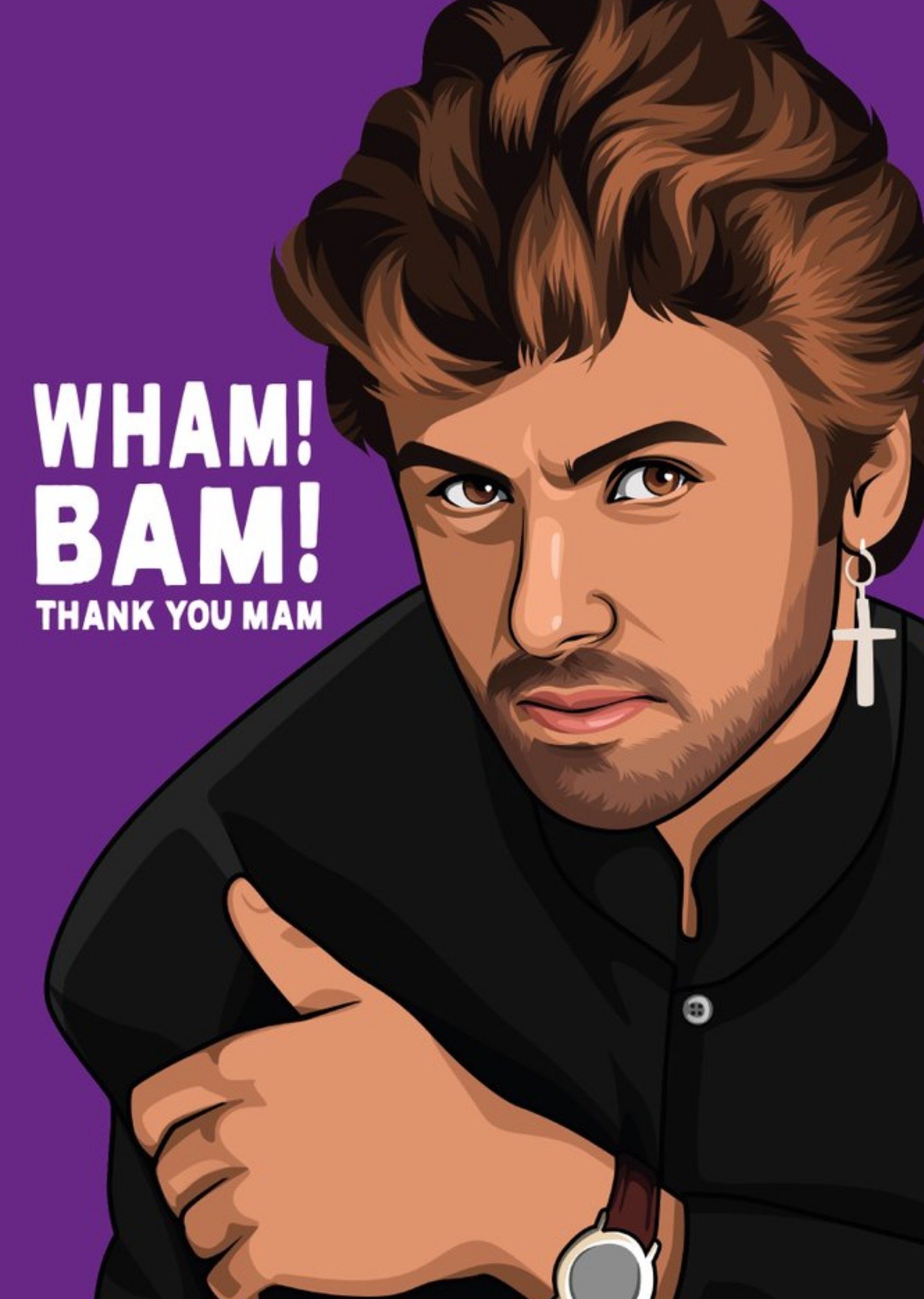 All Things Banter Bam Thank Your Mam Music Spoof Card, Large